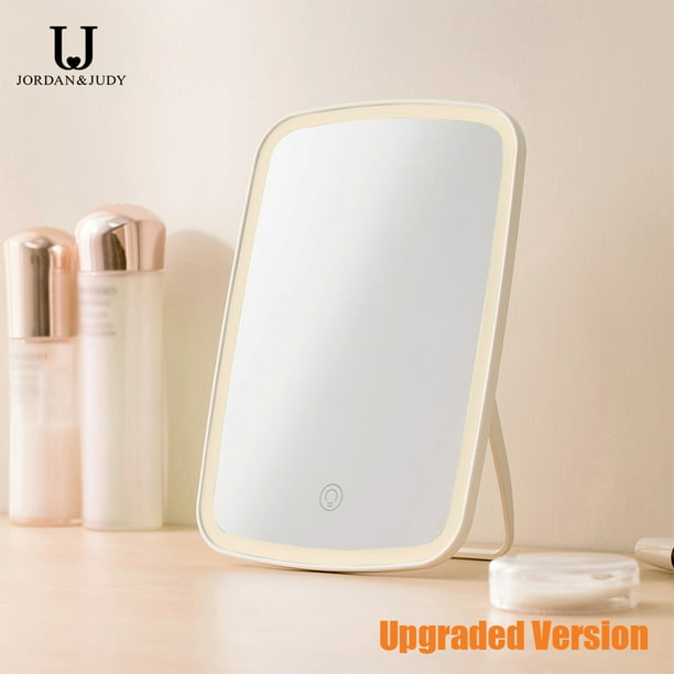 Jordan Judy Led Makeup Mirror With Light Touch Switch Control Three Color Temperatures Portable Dormitory Desktop 2400mah Com Jordan Judy Led Makeup Mirror With, Best Desktop Lighted Makeup Mirror