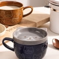 thumbnail image 2 of Taza de Cerámica Con Tapa HappyWare Diseño Gato Gris 100131_3, 2 of 3