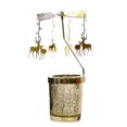 thumbnail image 1 of CAROOTU Christmas Mood Heat-Powered Spinning Candleholder Metal Rotating Light for Home, 1 of 6