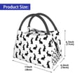 thumbnail image 2 of Lafuoo Black Rabbit Pattern Portable Aluminum Film Insulated Refrigerated Lunch Bag, Zippered Cooler Bag/Hot Bag for Food and Beverag-One Size, 2 of 7