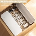 thumbnail image 7 of Cable Management Box with Lid , 7 Compartment Cord Organizer with 7 Wire Ties, Desktop Cable Storage Box for Office & Home Accessories, Neat Wire Hider for Computer Desk, TV Stand, Charger Cables, 7 of 7
