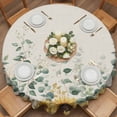 thumbnail image 2 of Eucalyptus Leaf Sunflower Round Tablecloth 60 inches Watercolor Plants Farmhouses Waterproof Oil-Proof Table Cloth Round Table Cover for Holiday Party Picnic Dinner Decor Indoor and Outdoor Use, 2 of 9