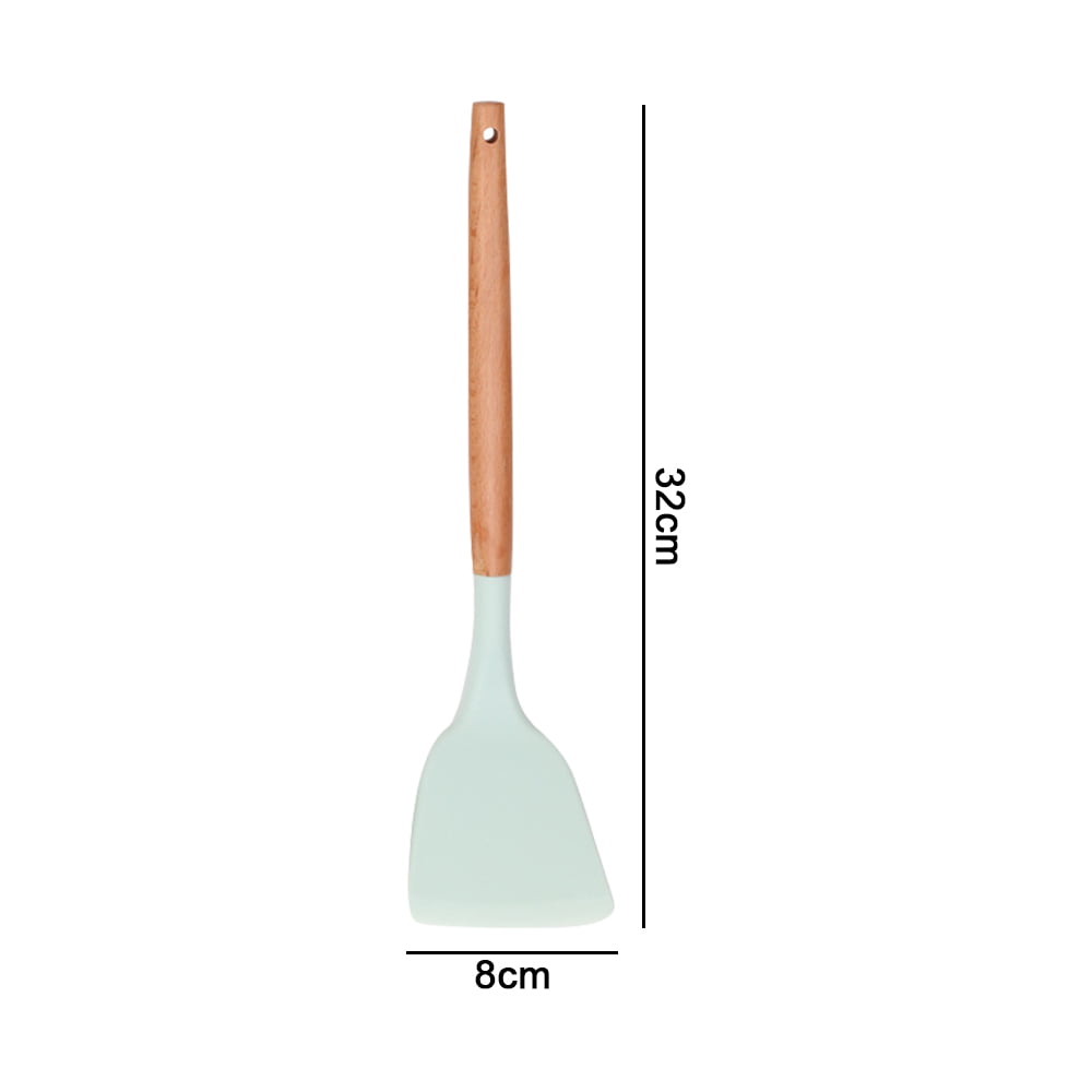 Silicone Skinny Spatula with Wooden Handle - New Orleans School of Cooking
