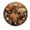 FFclock004, variant on ZXCXRQFa Chickens Wooden House Silent Non Ticking Wooden Clock 10 Inch, Round Wall Clock,Decorative for Living Room, Kitchen, Home,Bathroom, Bedroom, Office or School