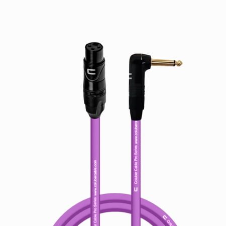 Coluber Cable Unbalanced XLR Cable Female to Right Angle 1/4" TS Connector