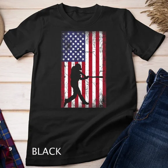 Baseball American Flag 4Th Of July Men Women Gift T-Shirt Unisex T-Shirt