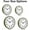 C_green, variant on Atomic Wall Clock 10 Inch, Modern Clock Battery Operated Classic Analog Decorative for Kitchen, Living Room, Office, Bedroom, Bathroom (Silver)