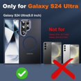 thumbnail image 2 of for Samsung Galaxy S24 Ultra Case, [Compatible with Magsafe] [ Grade Protection] [Anty-Slip Grip] Gorgeous Protective Camera Bezel Galaxy S24 Ultra  Translucent Matte Case, Blue, 2 of 14