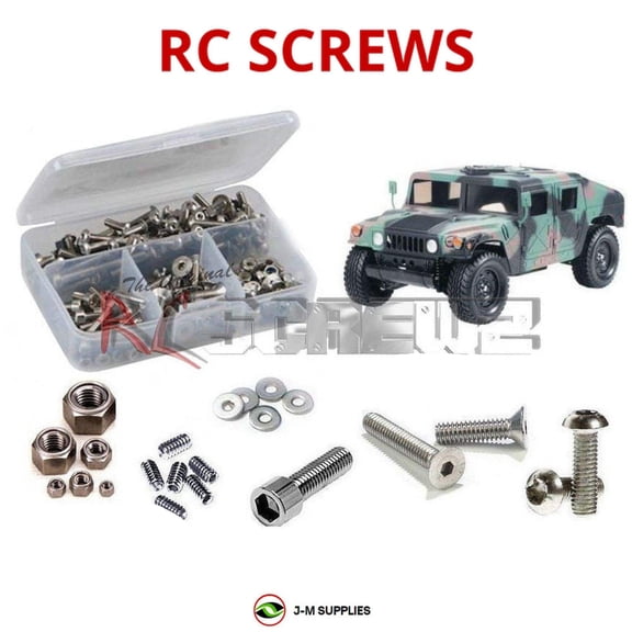 RCScrewZ Stainless Screw Kit tam249 for Tamiya AM General M1025 Hummer #58154 RC Car | SET