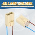 G9 Lamp Holder Packs, Snap-in Light Socket Base with Wire Dia H, Heat ...
