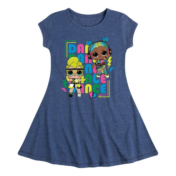 LOL Surprise! Dolls - Dance Queens - Toddler & Youth Girls Fit & Flare Dress