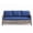 Blue Cushion & Gray Wicker, variant on Hommoo Outdoor PE Wicker Ottomans Set of 2, Patio Brown Rattan Footrests with Cushion for Backyard or Deck, Beige