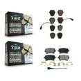 thumbnail image 1 of TEC Front Rear Ceramic Brake Pads Kit for Car 2003-2004 Audi RS6 with 321mm Diameter Rotor Dual Piston Caliper KTC-100465, 1 of 10