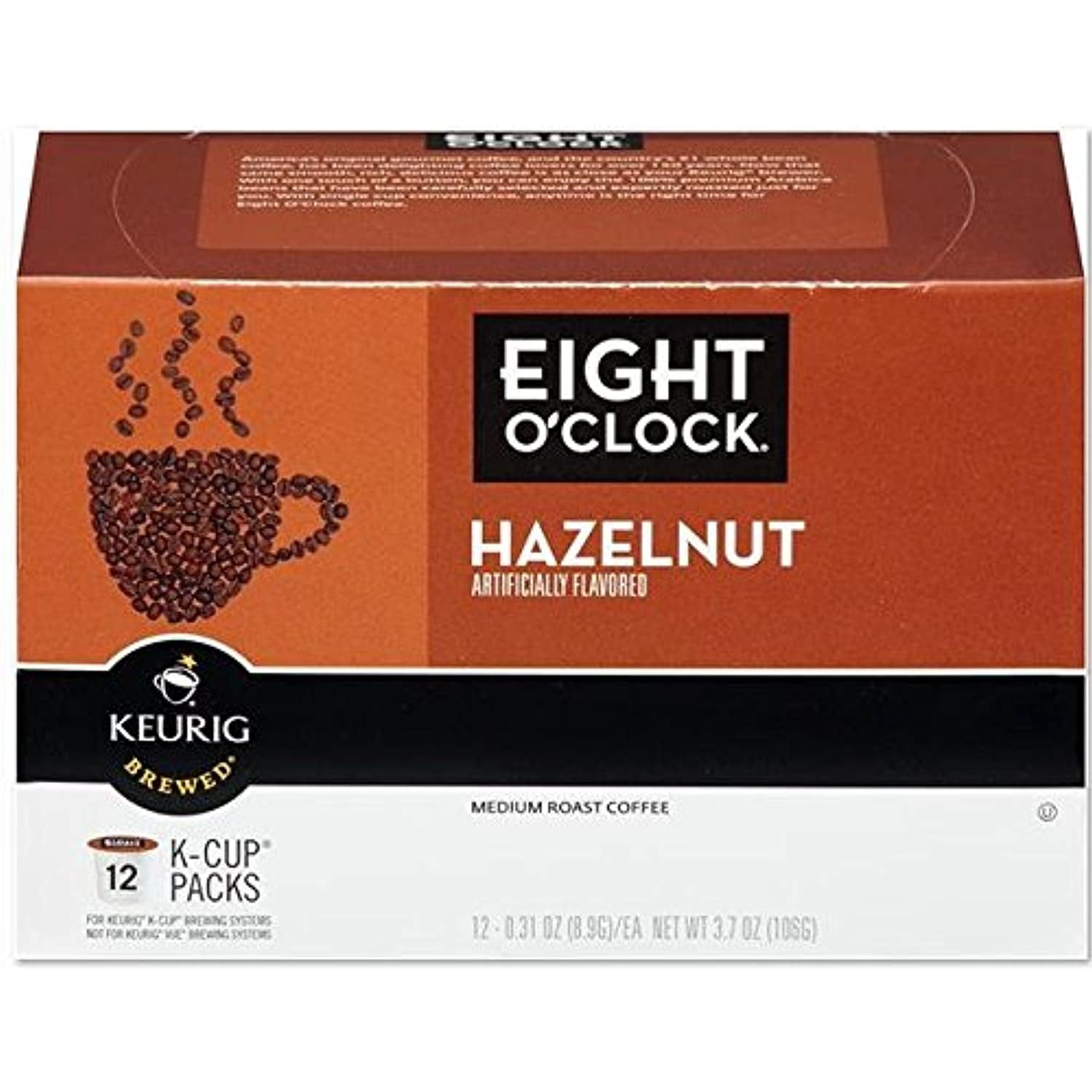 Eight Oclock Keurig Hazelnut Coffee, 12 Ct