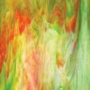 Armstrong Stained Glass Sheet - OPAL/DK GREEN/ORANGE/STRE (8" x 12")