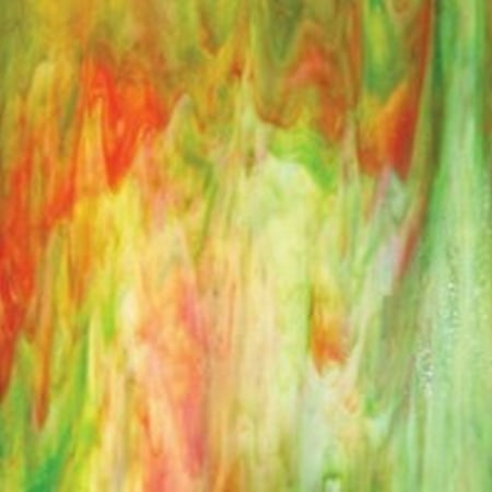 Armstrong Stained Glass Sheet - OPAL/DK GREEN/ORANGE/STRE (8" x 12")