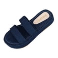 thumbnail image 2 of ATENAR Women Sandals Solid Color Outdoor Sandals for Women Comfortable Womens Shoes Blue 8.5, 2 of 6