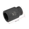 thumbnail image 2 of Uxcell Deep Impact Socket 3/4" Drive 36mm 6Point Chrome Molybdenum Steel Black, 2 of 5