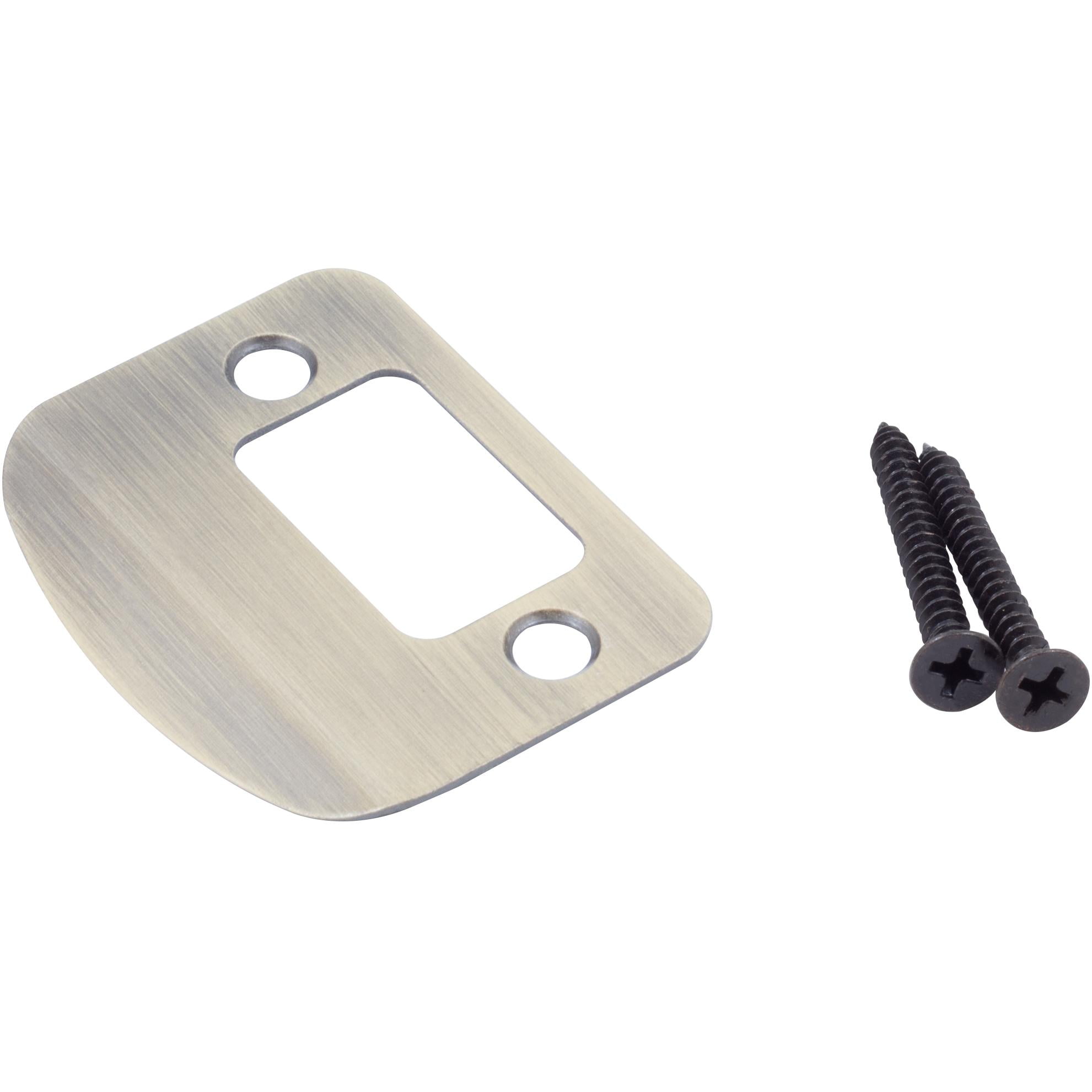 Full Lip Round Corner Deadbolt Strike Plate, 2 1/4 Inches, 1 5/8