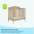 Graco Stella 4in1 Convertible Mini Baby Crib with Mattress, Driftwood
