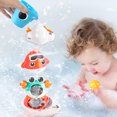 thumbnail image 5 of sixwipe Baby Bath Toys, Elephant Basketball Hoop Bathroom Baby Toys for Babies Boys Girls, Baby Bathtub Playset with Bird, Crab, Clouds, Yacht Best Bath Gift for Toddlers 1-3, 5 of 6