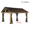 thumbnail image 4 of Sunjoy Original Manufacturer Sunjoy Universal Replacement Netting Tube and Mosquito Netting for 11x13 Wood Gazebo with Gable Hardtop, 4 of 5
