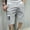 Gray, variant on Men's Bermuda Short Pants Thin Straight Leg Casual Shorts Summer Multi Pocket Zipper Shorts