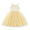 thumbnail image 2 of BOBOGOJP Toddler Baby Girls Summer Dress Daisy Print Sleeveless Rib Mesh Layered Butterfly Cami Dress Birthday Tulle Tutu Dress Yellow,Size 2-3 Years, 2 of 9