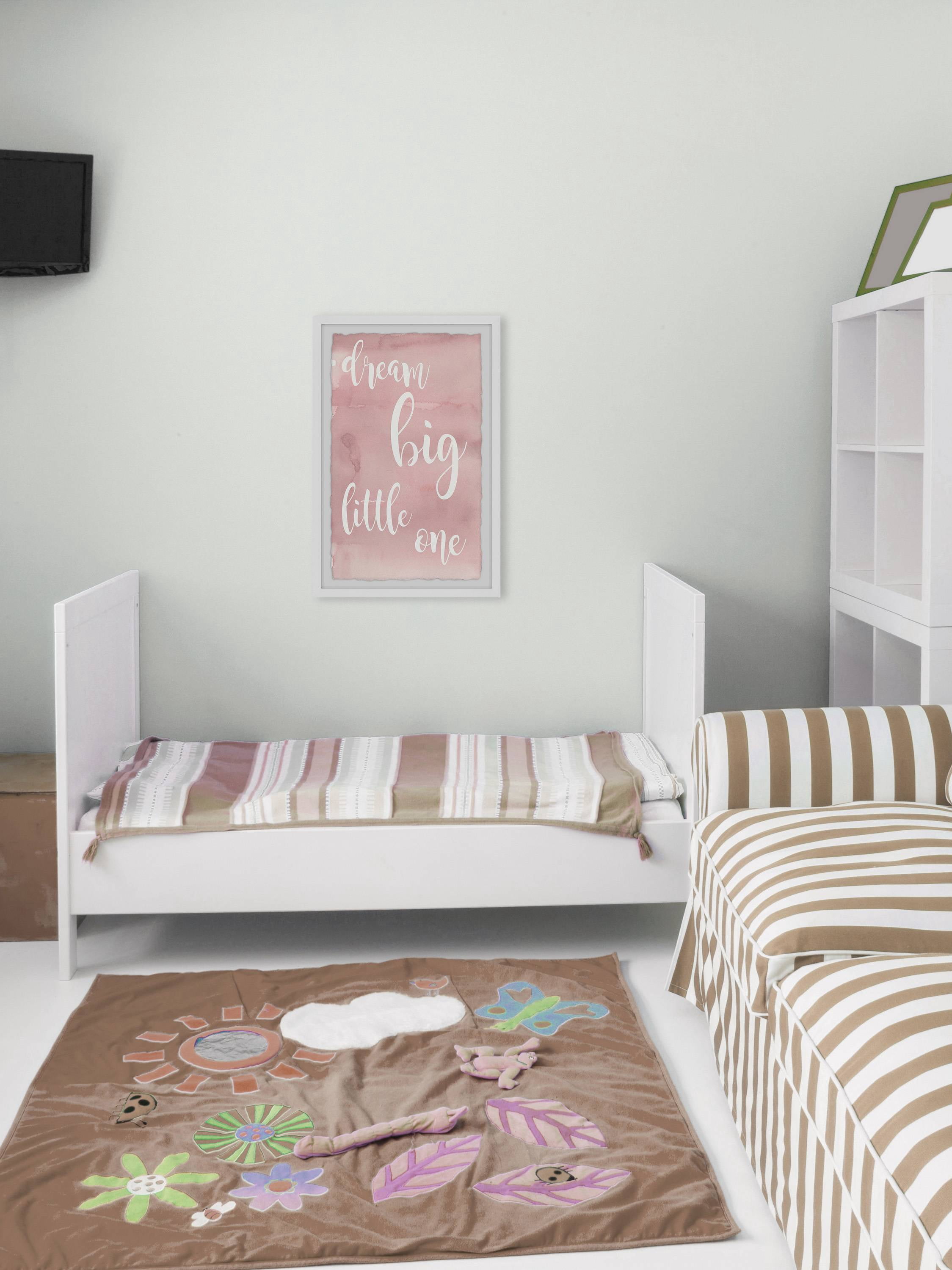 Marmont Hill Pink Dream Big Little One Framed Wall Art