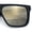 Matte Black - Gold Mirror, variant on Mens Mirrored Lens 90s Flat Top Horn Rim Plastic Urban Sunglasses [Matte Black - Gold Mirror]