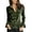 Army Green, variant on Womens Fall Winter Velvet Long Sleeve Button Down Casual Tops Shirts Ruffled Peplum Blouse