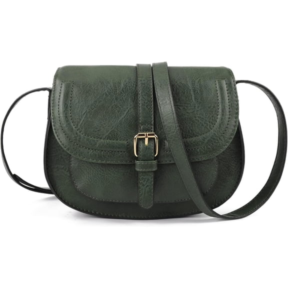 Crossbody Bags for Women Small Saddle Purse and Boho Cross body Handbags Vegan Leather