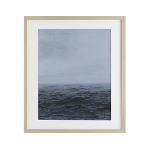 Stupell Industries Contemporary Vast Ocean Expanse Birch Framed Print Under Glass, 17 x 21, by Michael Willett