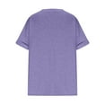 thumbnail image 4 of Posijego Womens Plus Size Tops V Neck Short Sleeve T-Shirts Loose Plain Basic Tee Tshirts for Women, 4 of 5