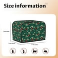 thumbnail image 5 of Lsque Green Background With Ho Print 2 Slice Toaster Cover , Kitchen Appliance Dustproof Protector , Toaster Protector Dustproof Kitchen Appliance Cover, 5 of 7