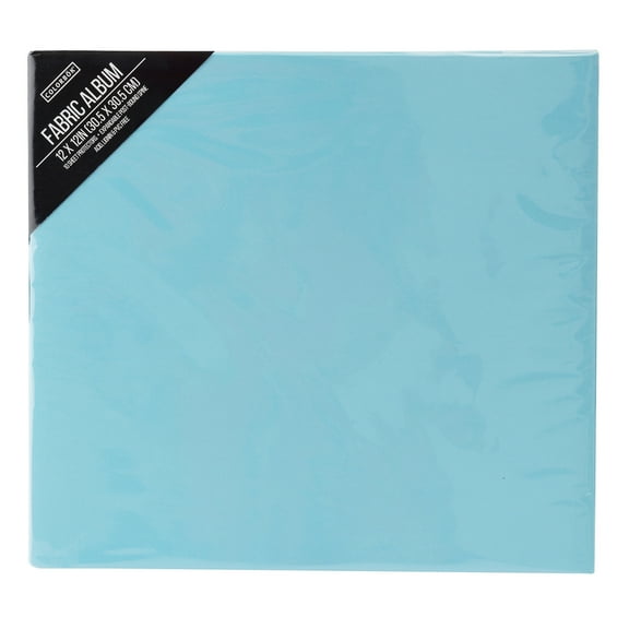 Colorbök Light Teal Fabric New Photo Album, 12in x 12in