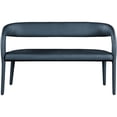 thumbnail image 6 of Meridian Furniture Sylvester Navy Vegan Leather Bench, 6 of 17