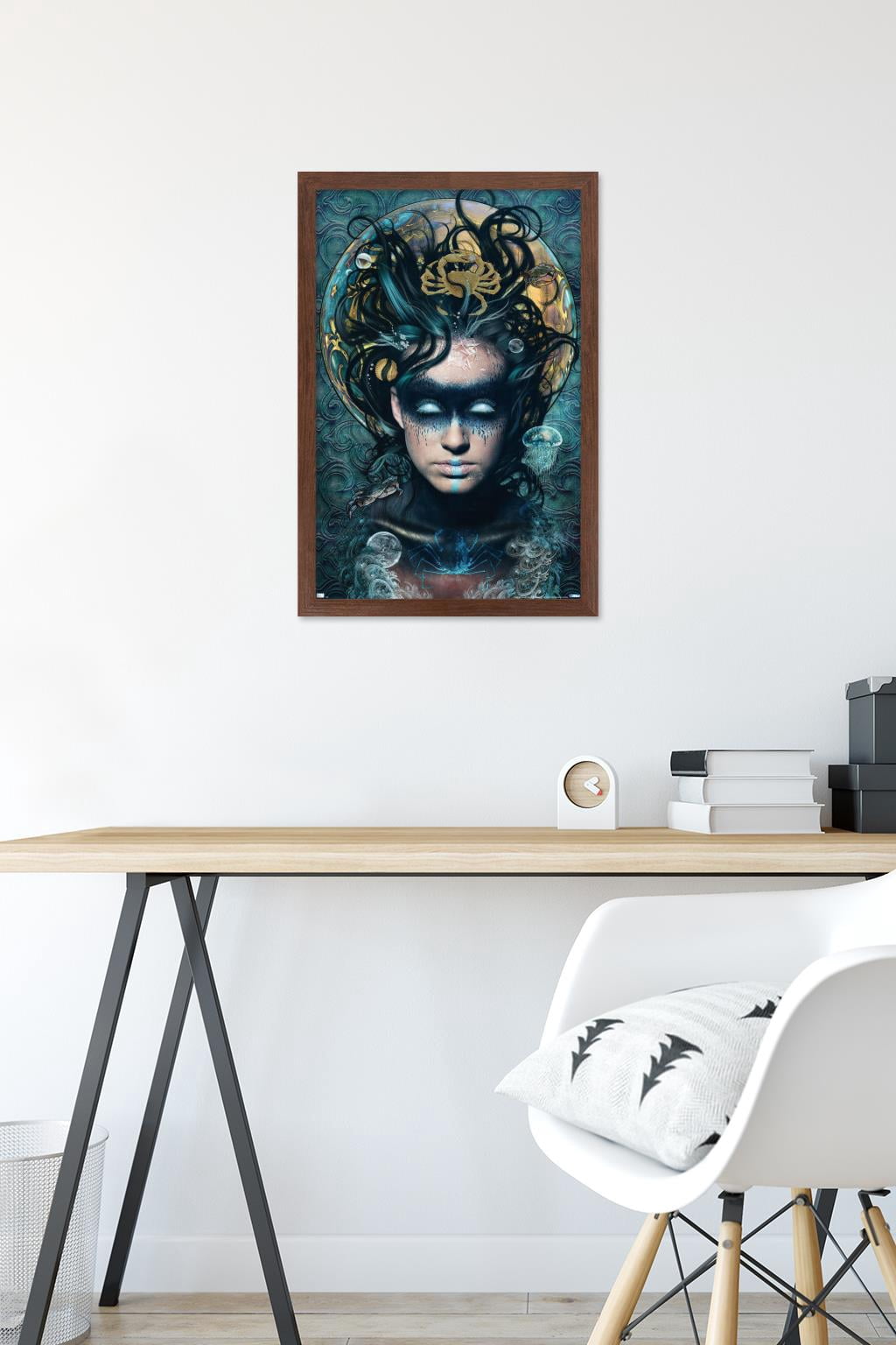 Jena DellaGrottaglia: Cosmic Zodiac - Cancer Wall Poster, 14.725" x 22.375" Framed