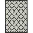thumbnail image 1 of Unique Loom Trellis Collection Carved Geometric Transitional Indoor and Outdoor Flatweave Area Rug, 4' x 6', Black/Ivory, 1 of 1