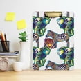thumbnail image 6 of FMSHPON Elephant Tiger Zebra Clipboard Hardboard Wood Nursing Clip Board and Pull for Standard A4 Letter 13x9 inches, 6 of 7