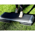 thumbnail image 5 of REKHH 43 Inch Grey  Aerobic Step Platform Exercise Stepper Workout Step with 4 Risers Mutil-Size for Home Gym Workout Training, 5 of 6