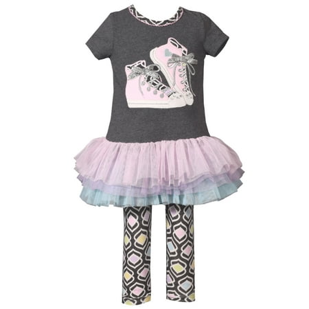 Tennis Outfits Kids - Cute Back to School Pastel Sneaker Tutu Legging Set 18 months