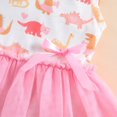 thumbnail image 6 of URMAGIC 1-5T Toddler Kids Summer Sleeveless Princess Dress Baby Girl Dinosaur Tulle Sundress, 6 of 7