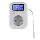 thumbnail image 1 of 220V Temperature Controller Plug with Sensor, Digital Thermostat Plug ,Socket Thermostat Switch for Greenhouses EU Plug, 1 of 5