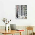 thumbnail image 2 of Nawypu  Canvas Print Wall Art Snow Through Winter Pine Tree Forest Nature Wilderness Photography Modern Art Rustic Scenic Relax/Calm Multicolor for Living Room, Bedroom, Office, 2 of 4