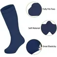 thumbnail image 2 of 6 Pairs Youth Soccer Socks Baseball Socks Boys Girls Knee High Socks School Uniform Socks Outdoor Long Tube Socks Black*6 6-9 Years Black*6 6-9 Years Black*6 6-9 Years Black*6 6-9 Years, 2 of 4