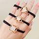 thumbnail image 4 of Banda de goma elástica alta, cabeza de bola para niña, cola de caballo, cuerda para la cabeza, accesorios para el cabello huecos con perlas Ormromra, 4 of 5