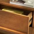 thumbnail image 4 of Safavieh Rodney Bohemian Rubberwood and Plywood Night Stands, Walnut, 4 of 6