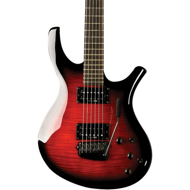 blandt hval bryst Parker Guitars PDF85 Radial Series Electric Guitar Flame Wine Burst -  Walmart.com