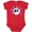 Red, variant on Inktastic Girl Pirate Skull Valentine Girls Baby Bodysuit